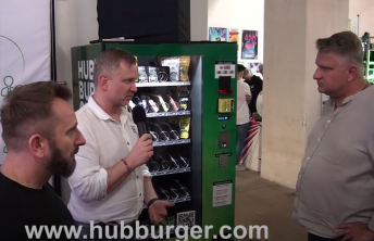 HUBburger® and vending machine at Kanaba Fest in Gdansk, Poland